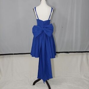 Blue Dress with Bow